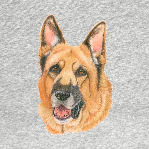 German Shepherd - pastel by doggyshop